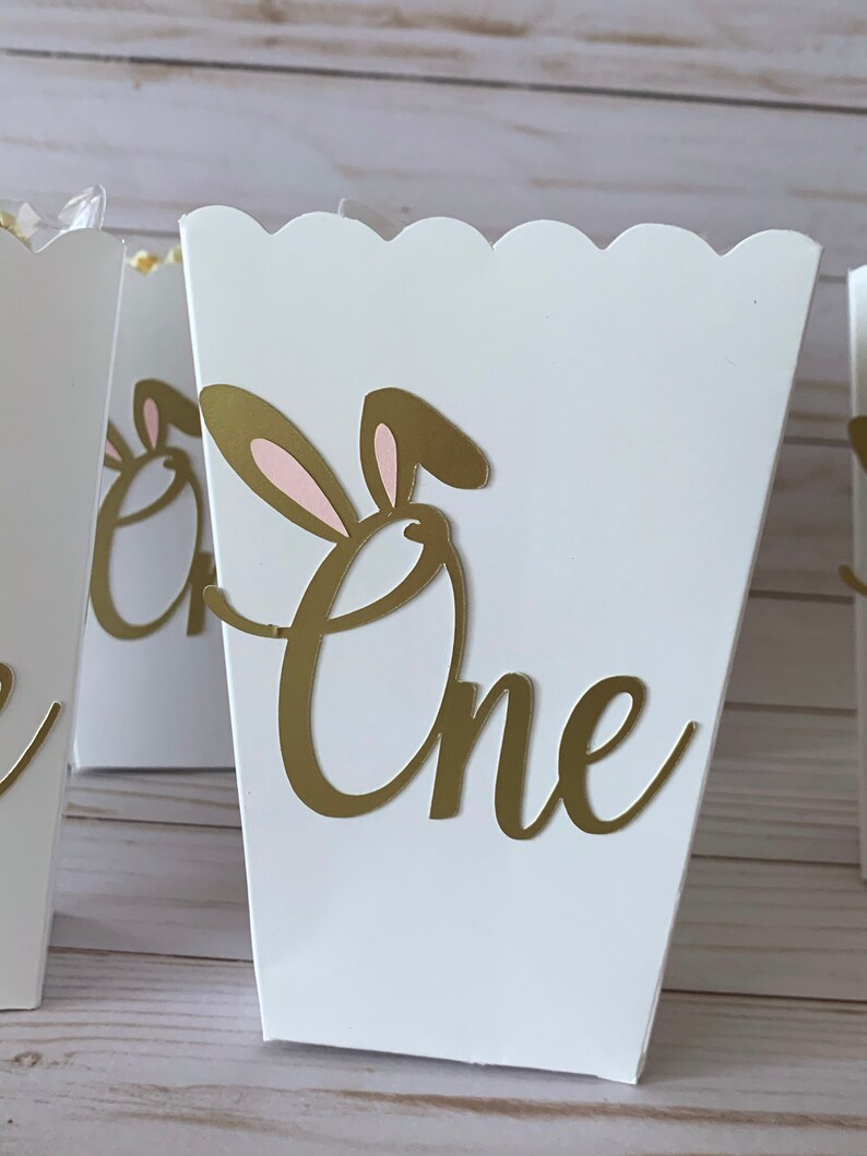 Bunny Popcorn Boxes Bunny Party Decorations Bunny Ears Favor Etsy