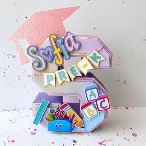 Pre-k Graduation 3D Letter, Kindergarten Graduation Party Decorations
