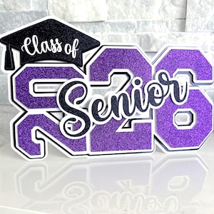 Graduation Table Sign 2026 High School Grad Sign Senior 2026 Graduation Party Decorations Sign or Centerpiece Graduation Theme Table Decor