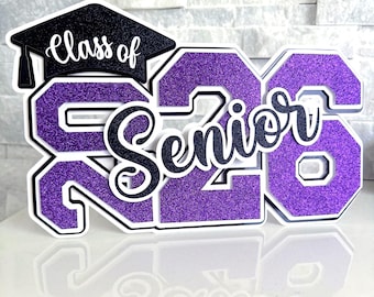 Graduation Table Sign 2026 High School Grad Sign Senior 2026 Graduation Party Decorations Sign or Centerpiece Graduation Theme Table Decor
