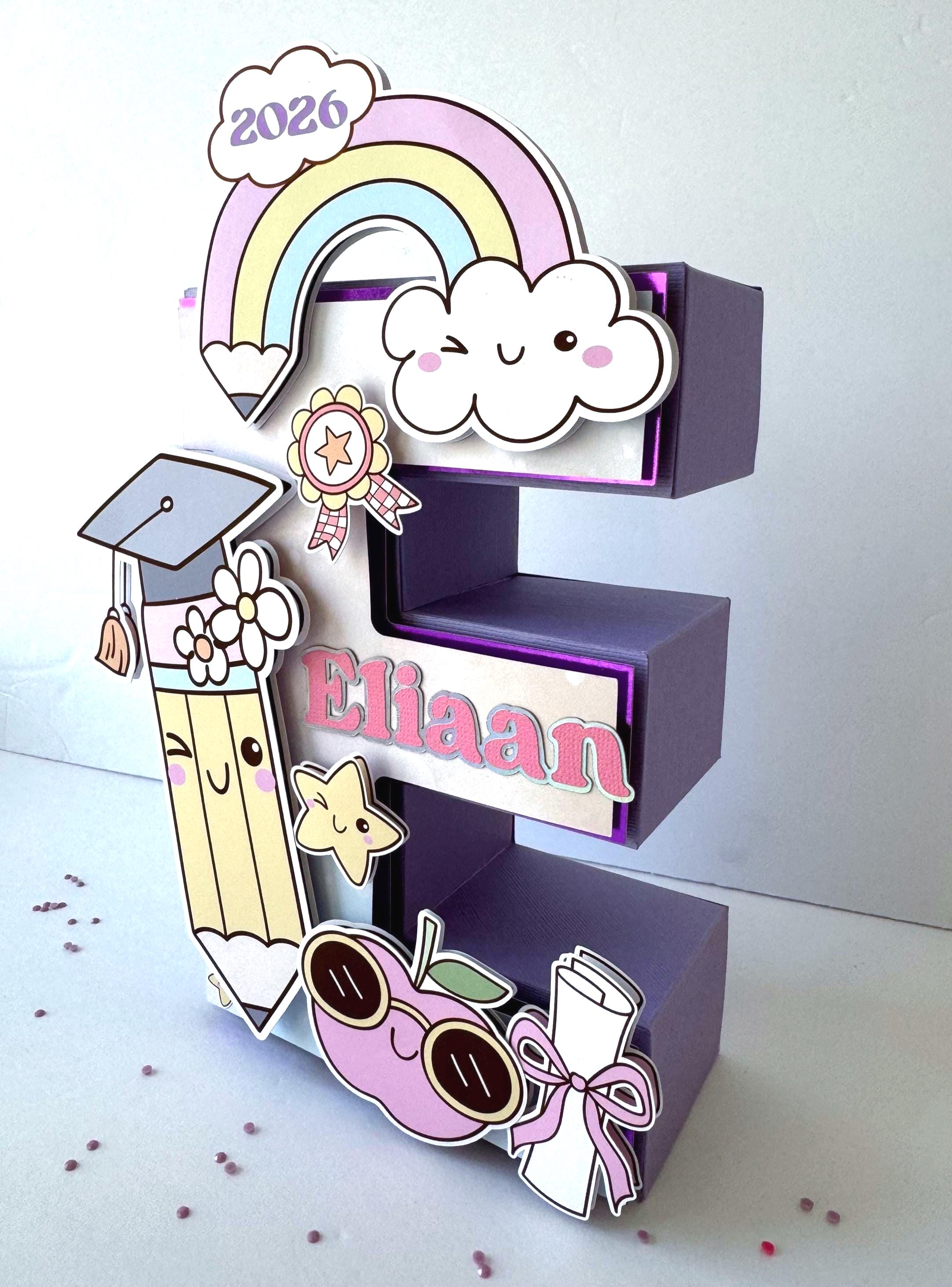 Letter Grad Gift Graduation 3D Letter, Kindergarten Graduation Centerpiece, Preschool ...