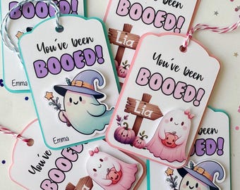 You've Been Booed Tags, Halloween Party Favors