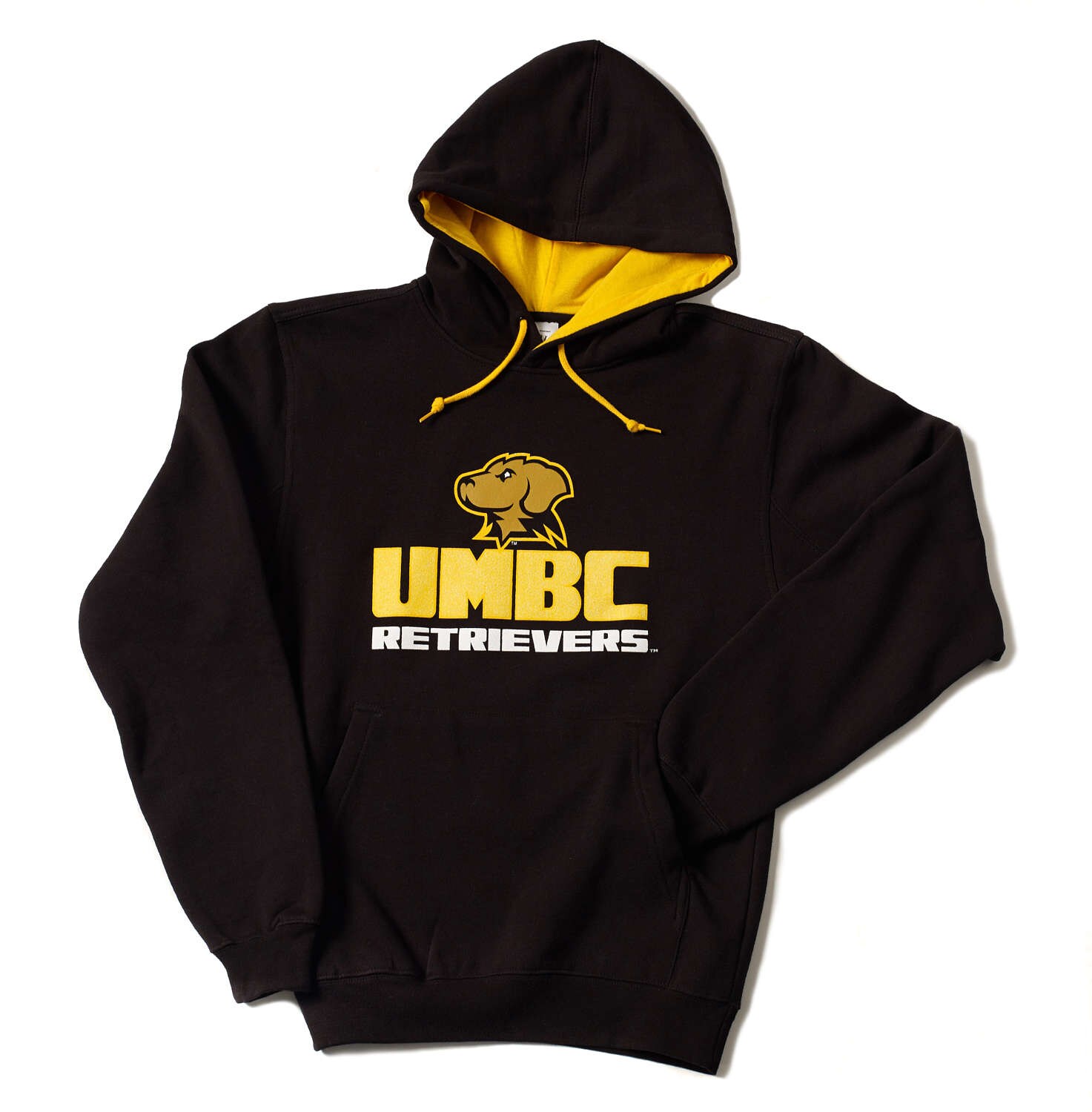 Men's Under Armour Black UMBC Retrievers All Day Fleece Pullover Sweatshirt Size: Large