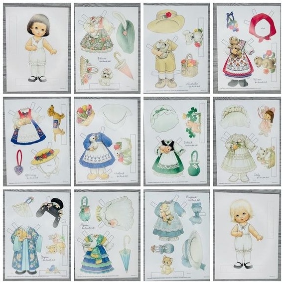 Vintage Current Friends Around the World Paper Doll Collection by