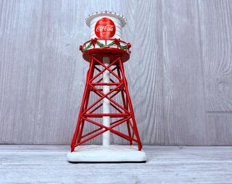 COCA-COLA Christmas Railroad Accessory Collection water tower Christmas village
