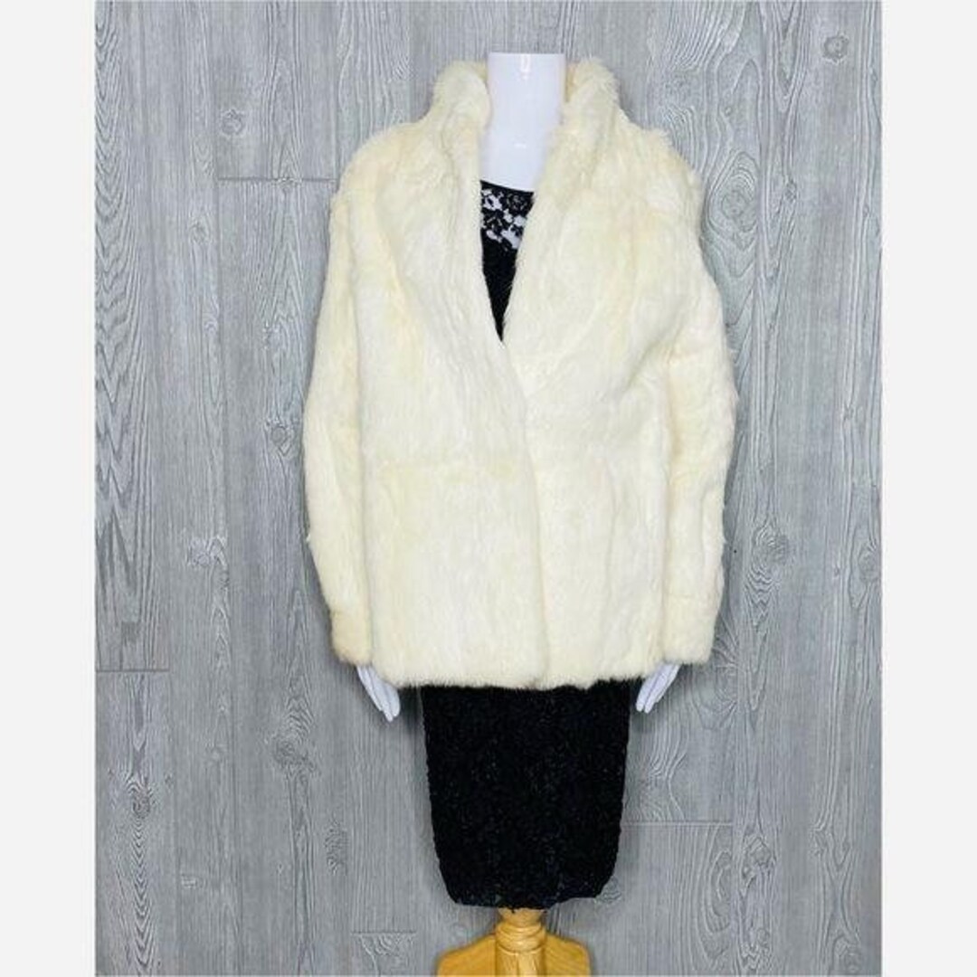 Vintage Bryant Park French White Rabbit Fur Coat / Jacket Small - Etsy