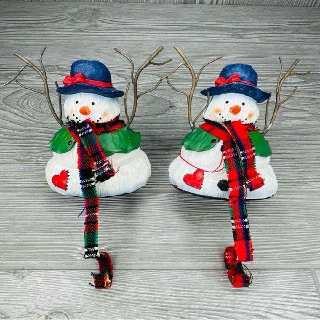 Fabric Snowman  Stocking Holder