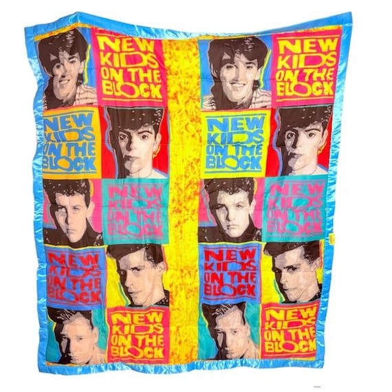 Vintage Rare 80s / 90s New Kids on the Block Comforter Bedding