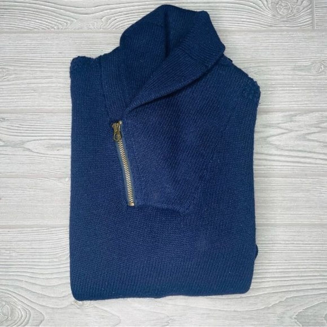 POLO Ralph Lauren Mens 100% Wool Shawl Collar WW2 Red Cross Army ...