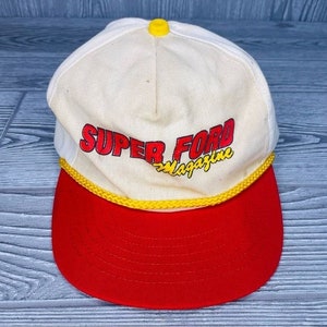 Vintage super ford magazine SnapBack trucker hat / cap collectible