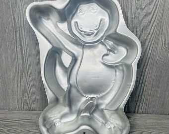 Vintage 93 Barney The Dinosaur Aluminum Cake Mold Pan lyons wall art decoration