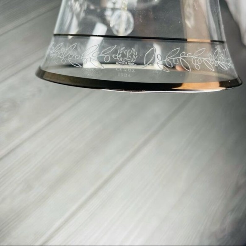 Campana decorativa placcata in argento Lenox: cristalli