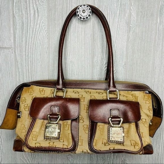 Dooney and Bourke vintage brown satchel bag / dr b