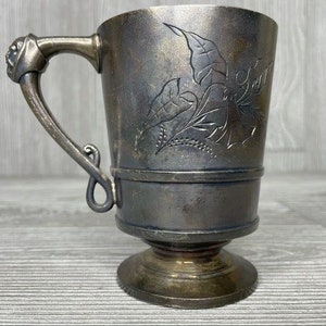 Vintage Roger Smith New Haven gravierte Kelchschale
