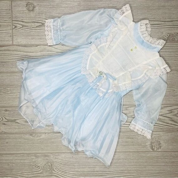 New Born Baby Boy 3Pc Dress In Dark Blue Color main image 0