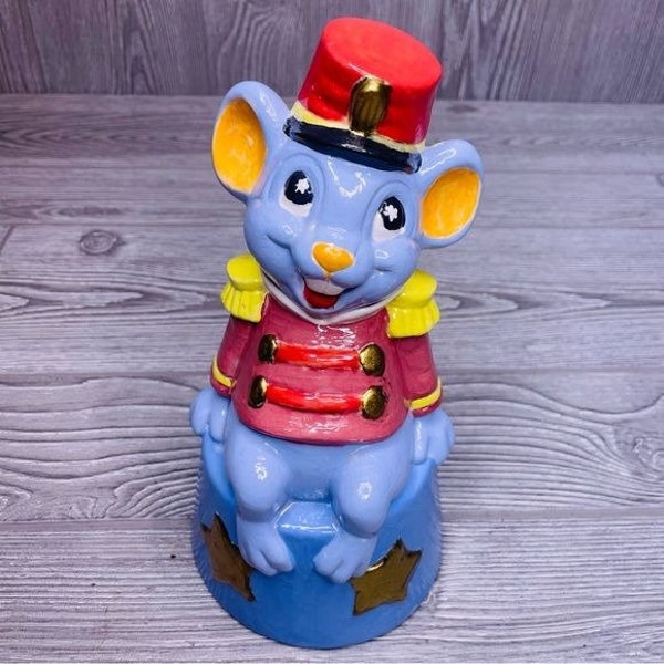 Vintage walt Disney world production pottery slipcast Timmothy mouse figurine