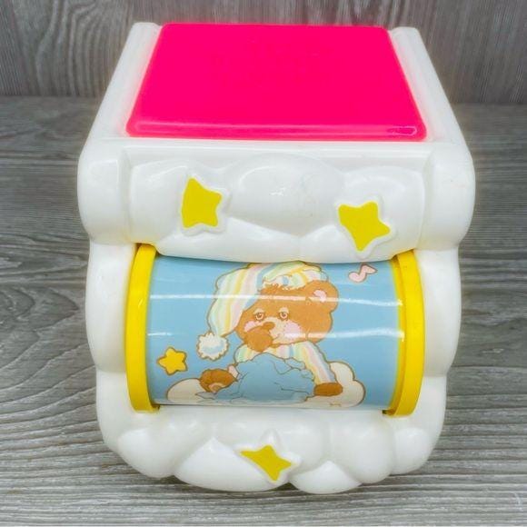 Vintage Fisher Price Teddy Beddy Bear Jack in the Box Musical Baby
