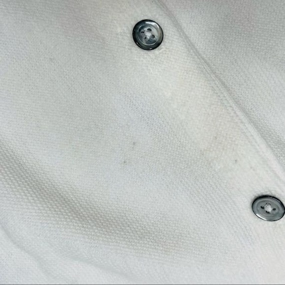 Vintage white izod button up long sleeve cardigan… - image 3