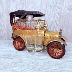 Vintage Decanter Ford Model T Bar Car With Decanter and Shot