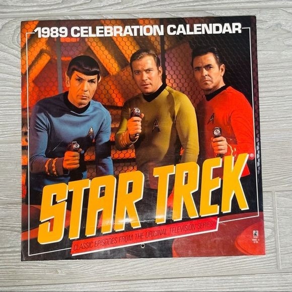 Vintage 1989 Star Trek Calendar Unused Classic Episodes From the Original  Show - Etsy
