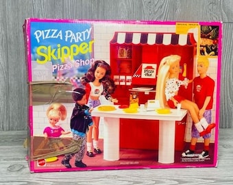 Barbie Pizza Party! SKIPPER Pizza Shop Playset (1995 Arcotoys