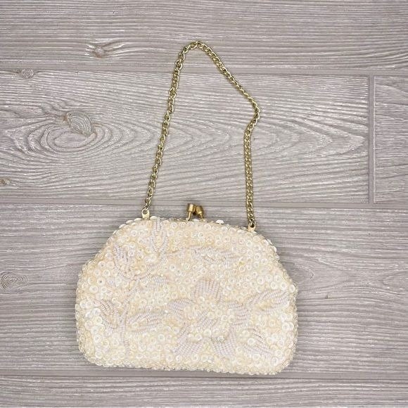 Vintage Beaded Sequin Safco Clutch Small Formal Bag / Purse / Wallet ...