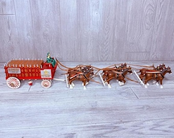 Hawthorne Village 1933 Budweiser Wagon prohibition era miniature Christmas wagon