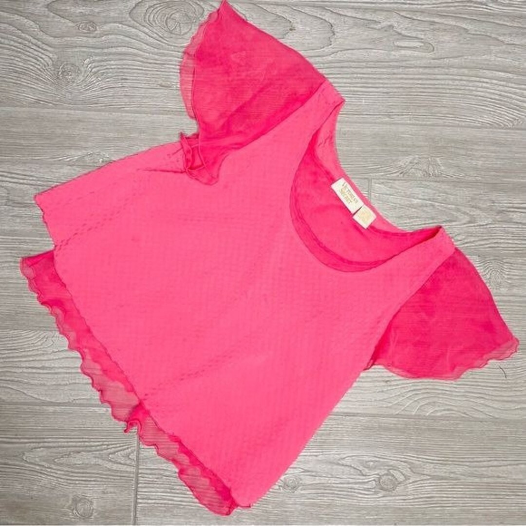 Rose Pailleté T-shirt Long Manches Victoria's Secret - Style Bling