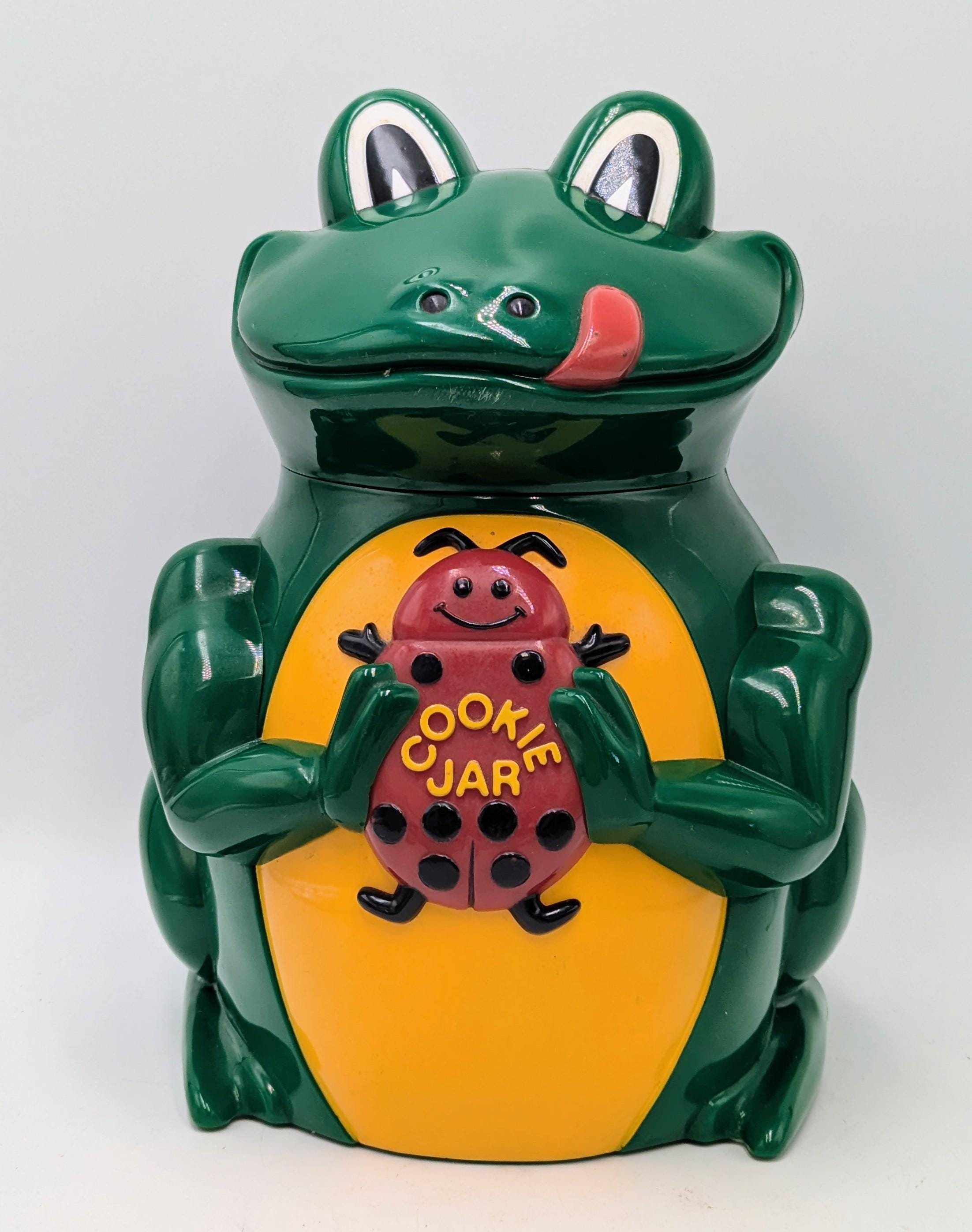 WAVE Cookie jar 激レア！ RARE Vintage Frog Cookie Jar 1998 Plastic Musical 