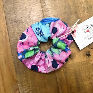 SCRUNCHIE / Scrunchie a fiori, Scrunchies floreali, Scrunchie colorato, Scrunchie per capelli, Scrunchie grande, Scrunchie di cotone, Scrunchies