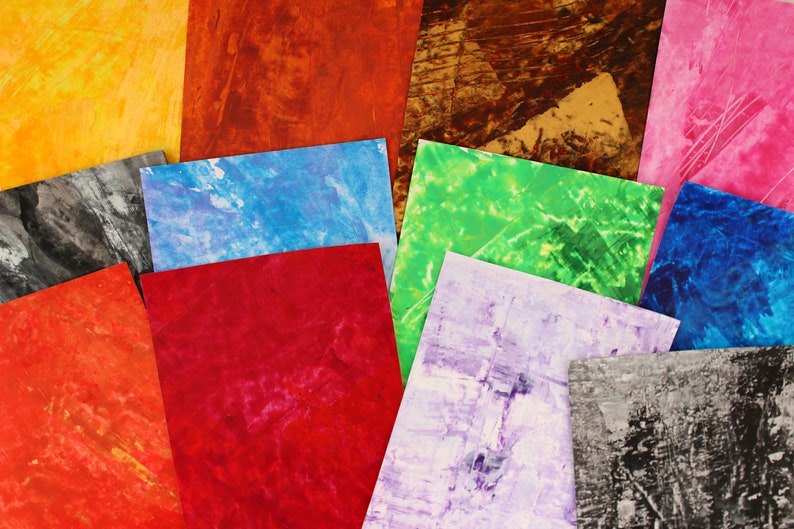 Multicoloured Scrap Paper Pack A5 assorted papers for junk journal card making scrapbook collage collage papers grab bag