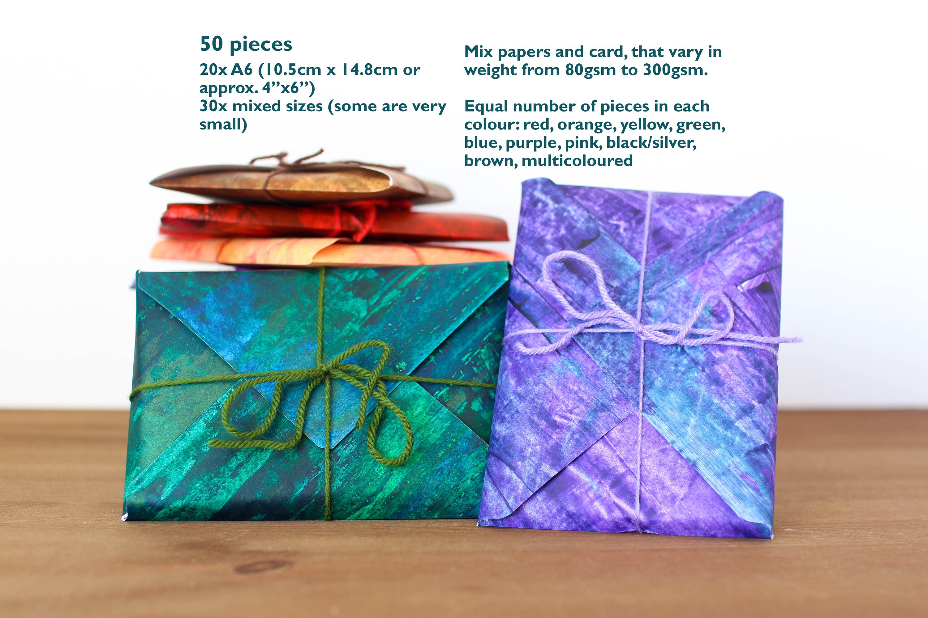 Multi Colored Mini Scrap Papers Scrapbook Supplies Hand Etsy