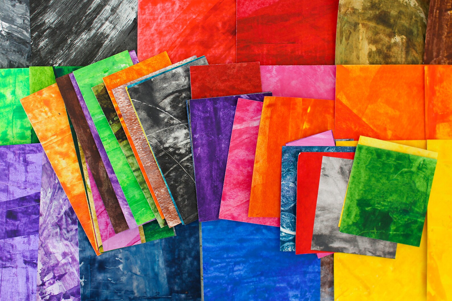 Multi Colored Mini Scrap Papers Scrapbook Supplies Hand Etsy