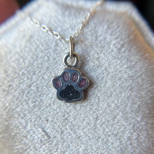 Cremation Necklace | PAW CREMATION Necklace | Small Paw Charm | Funeral Keepsake | Pet Loss Jewelry  | Cremation Keepsake | Pet Ashes