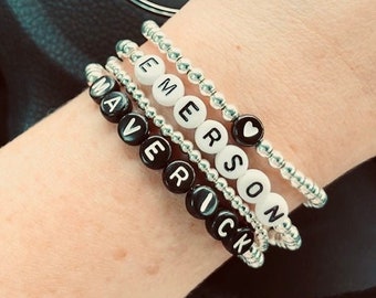 Sterling Silver Custom Name Bracelet