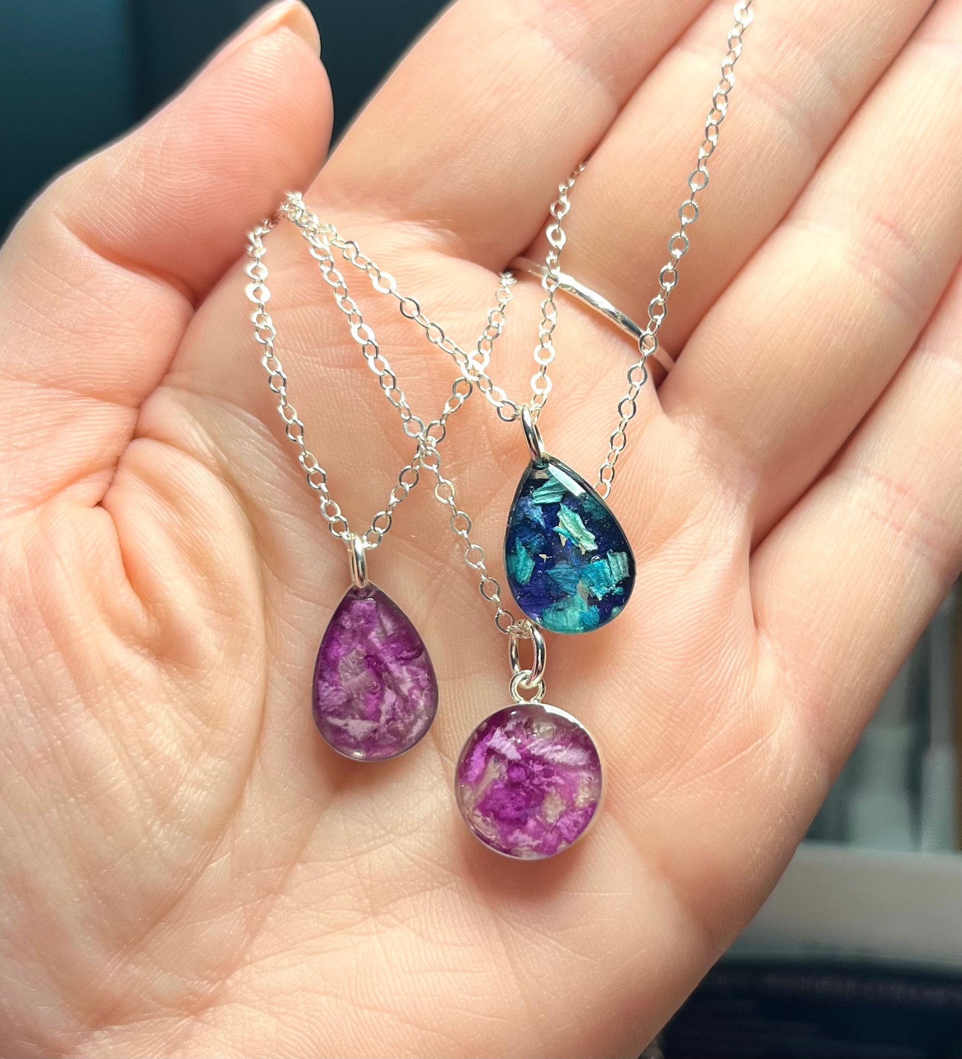 Funeral flower shop necklace