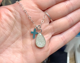 Teardrop Cremation Necklace