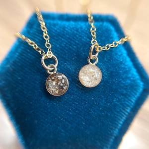 Small Gold Circle Cremation Necklace | Pet Cremation Necklace | Cremation Jewelry | Memorial Jewelry | Pet Ashes | Cremation