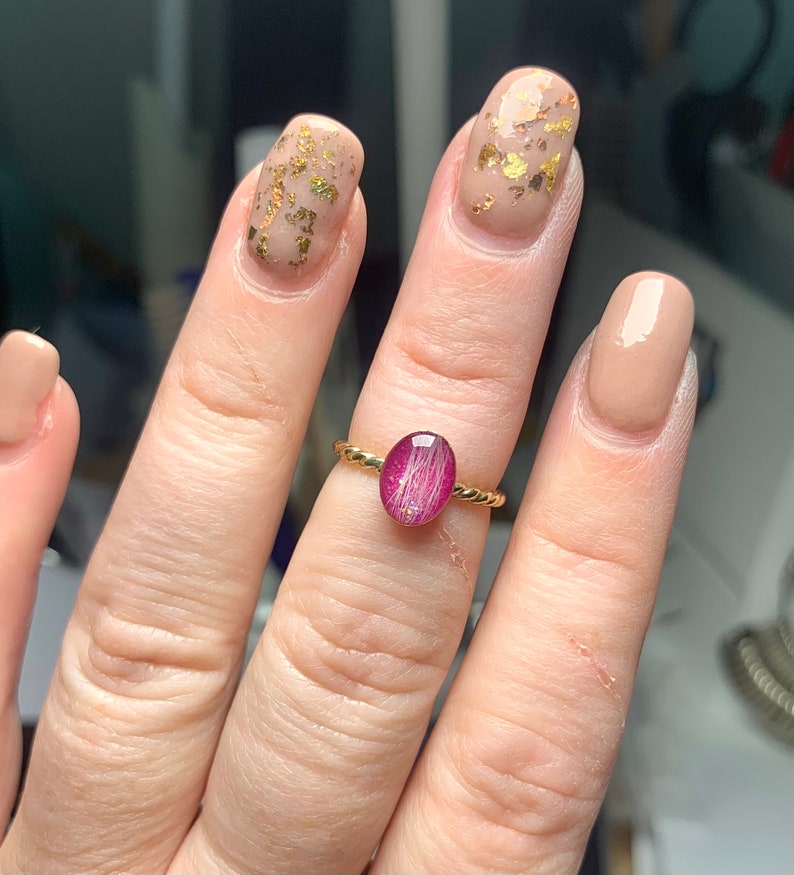 Fur Ring Lock of Hair Keepsake Hair Memorial Ring Hair Etsy