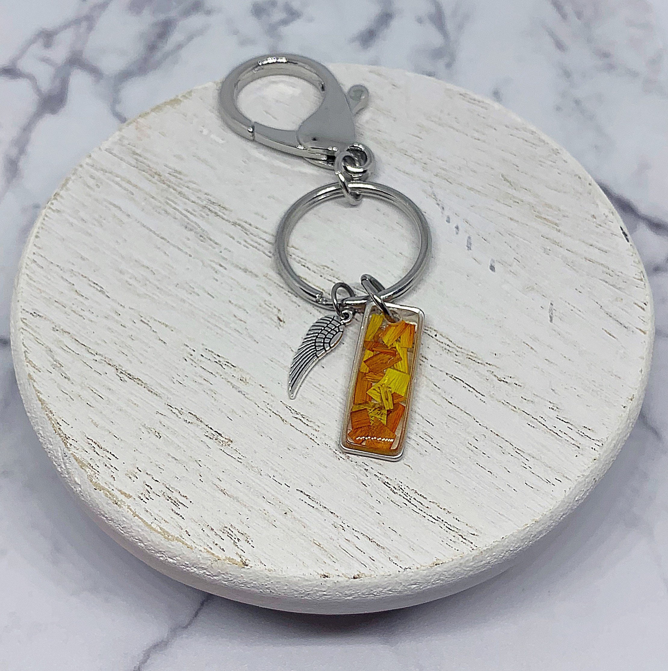 Custom Flower Keychain