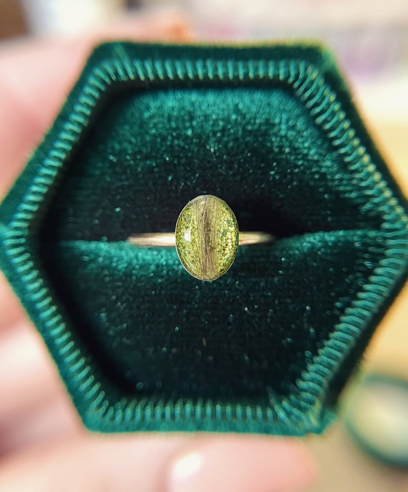 Hair and Ashes Keepsake Ring, Pet Memorial Ring, Pet Cremation Ring, Pet Fur Ring, Cremation Ring, Pet Ash Ring, Pet Fur Ring, Cremains image 8
