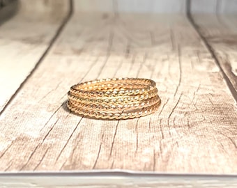 Gold Stacking Ring