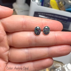 Small Oval Cremation Earrings | Cremation Jewelry | Memorial Earrings | Pet Ash Jewelry| Funeral Keepsake | Keepsake Earrings