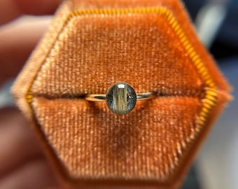 Lock of Hair Circle Keepsake Ring