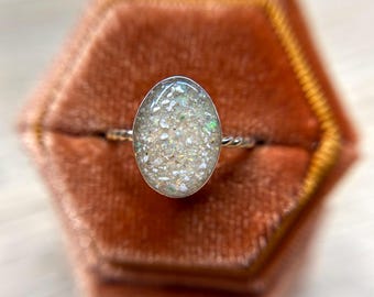 XL Gold Oval Cremation Ring