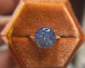 Large Silver Circle Keepsake Ring