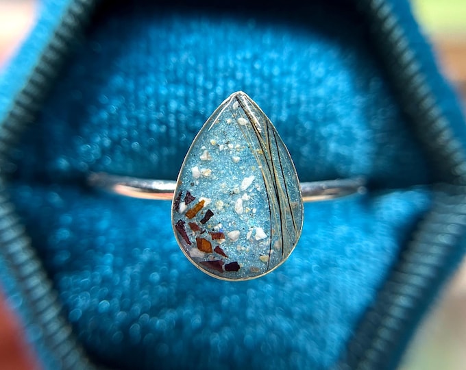 Featured listing image: Teardrop Hair Keepsake Ring