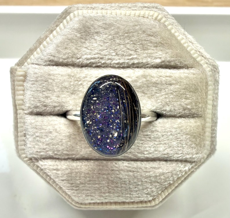 Hair and Ashes Keepsake Ring, Pet Memorial Ring, Pet Cremation Ring, Pet Fur Ring, Cremation Ring, Pet Ash Ring, Pet Fur Ring, Cremains image 9
