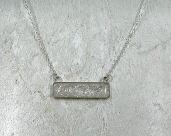 Horizontal Cremation Bar Necklace