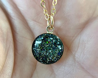 Large Gold Circle Necklace